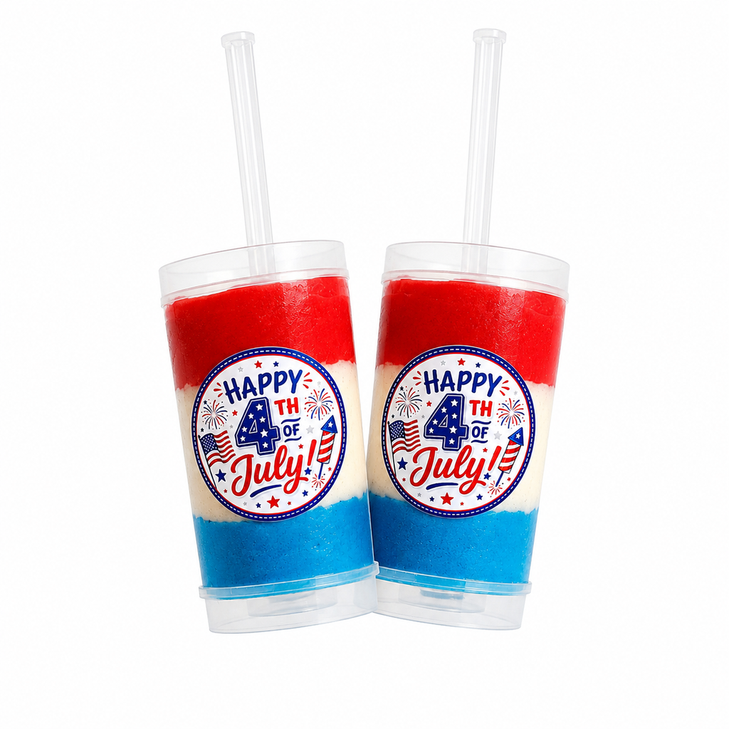 4th of July Sensory Dough Push-Pop